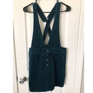 Teal CORDUROY Skirt Jumper
